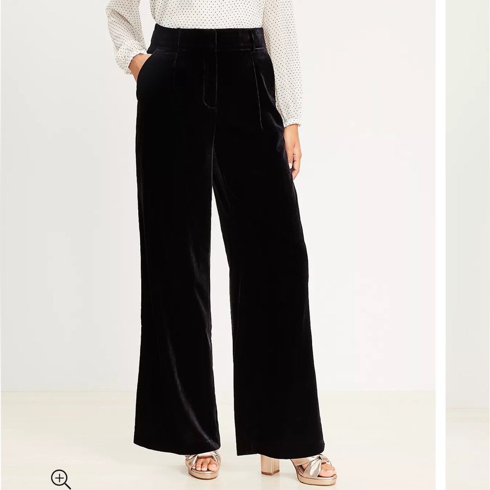 LOFT Curvy Peyton Trouser in Velvet